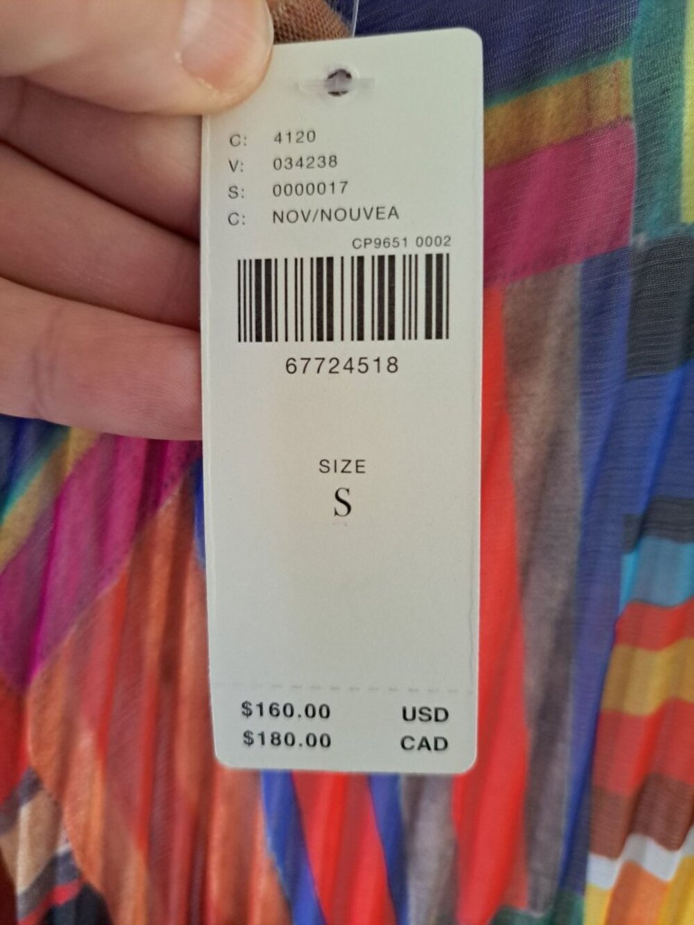 NEW Anthropologie Ranna Gill Pleated Midi Skirt Asymmetrical Hem Rainbow Small - Picture 5 of 16